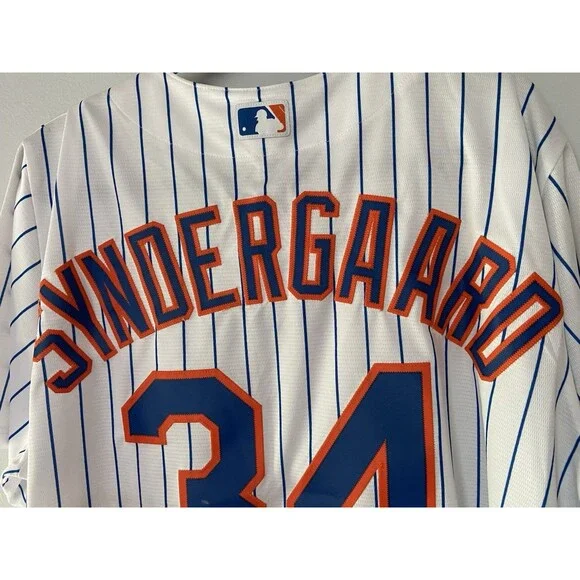 New York Mets Noah Snydergaard #34 Jersey‎ Size XL Majestic Cool Base Authentic